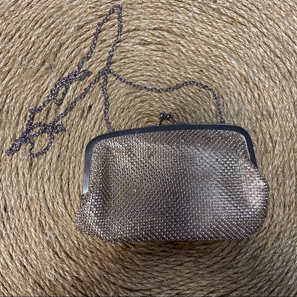 Gold/silver ball clasp crossbody purse